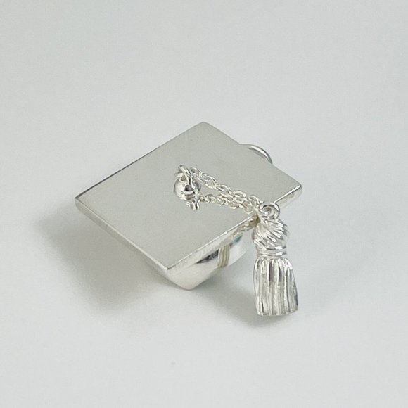 Tiffany & Co Graduation Cap with Tassel Pendant or Charm in Sterling Silver - Picture 3 of 8